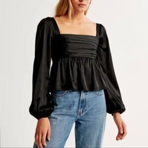 Abercrombie satin blouse